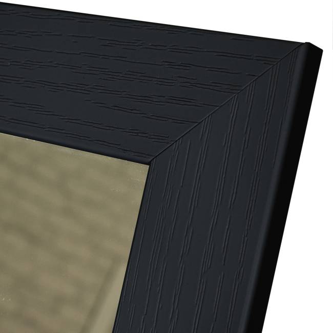 Зеркало настенное BeautyStyle 9 черный 138 см х 35 см