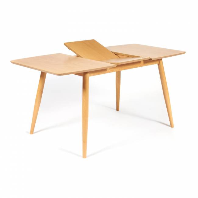 Стол раскладной Pavillion (Павильон) основание бук, столешница мдф, 80x120+40x75см, Натуральный Натуральный основание бук, столешница мдф