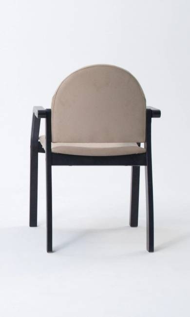 Стул-кресло Джуно 2.0 чёрный/бежевый