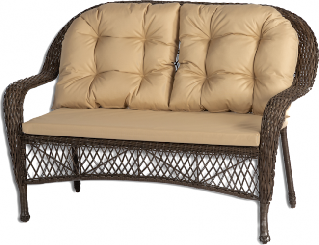 Обеденная группа GIZA M (Гиза) коричневая из искусственного ротанга