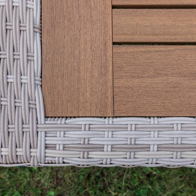 AMELIA обеденный комплект бежевого цвета на 8 персон