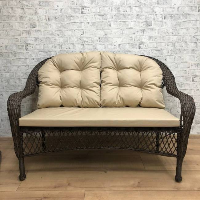 Обеденная группа GIZA 2XL (Гиза) коричневая из искусственного ротанга