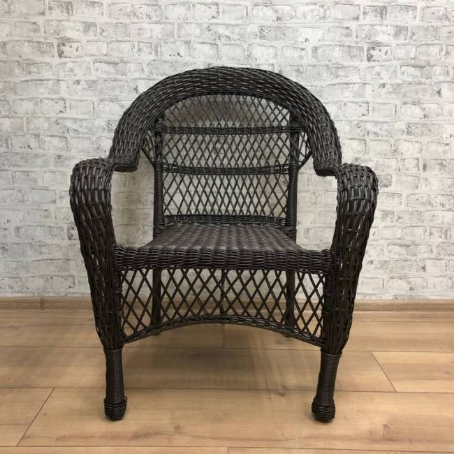 Обеденная группа GIZA 2XL (Гиза) коричневая из искусственного ротанга