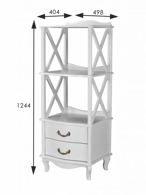 Этажерка Джульетта 2 уровня, молочный дуб Л Этажерка Джульетта 2 уровня, молочный дуб Л