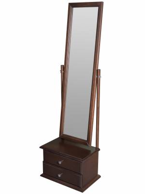Зеркало с тумбой Селена средне-коричневый 151 см х 46 см