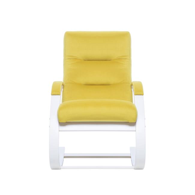Кресло-качалка Leset Милано Слоновая кость V28 желтый Кресло-качалка Leset Милано Слоновая кость V28 желтый