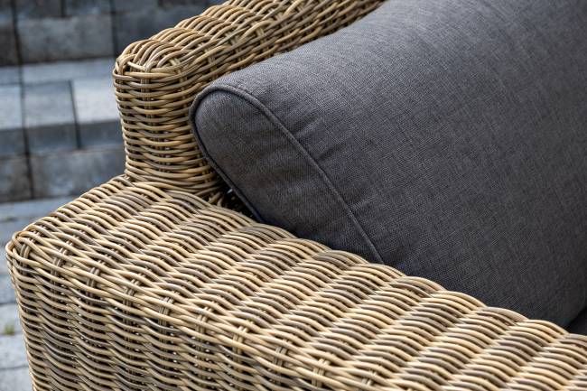 "Боно" лаунж-зона из искусственного ротанга, цвет соломенный "Боно" лаунж-зона из искусственного ротанга, цвет соломенный