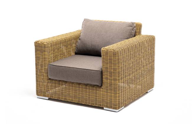 "Боно" лаунж-зона из искусственного ротанга, цвет соломенный "Боно" лаунж-зона из искусственного ротанга, цвет соломенный