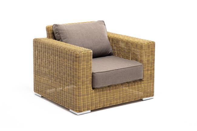 "Боно" лаунж-зона из искусственного ротанга, цвет соломенный "Боно" лаунж-зона из искусственного ротанга, цвет соломенный