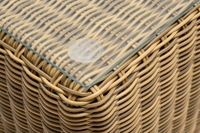 "Боно" лаунж-зона из искусственного ротанга, цвет соломенный "Боно" лаунж-зона из искусственного ротанга, цвет соломенный