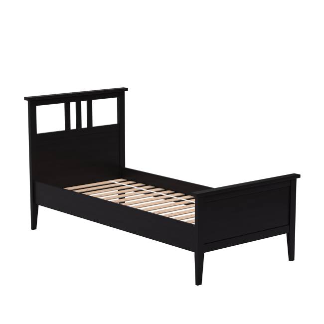 Комплект кровать Leset Мира 90х200 с основанием Чёрный Комплект кровать Leset Мира 90х200 с основанием Чёрный