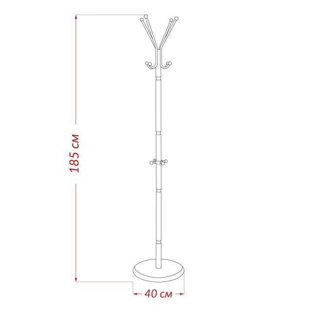 Вешалка напольная Leset Галант-1 Венге