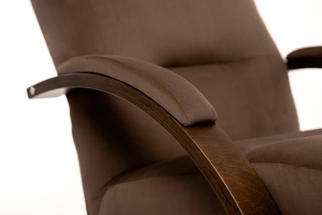 Кресло-качалка Leset Милано Орех текстура V23 молочный шоколад