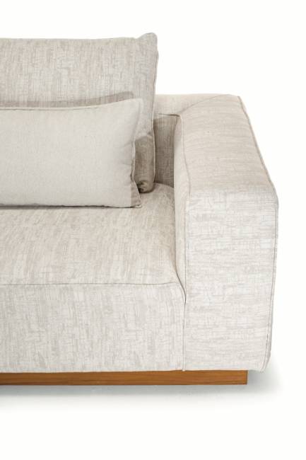 Диван модульный с подушками Don тик, бежевый 3650х1100х620 мм