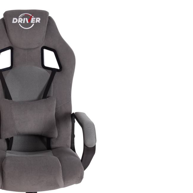 Кресло DRIVER (22) флок/ткань, серый/серый, 29/TW-12 Кресло DRIVER (22) флок/ткань, серый/серый, 29/TW-12