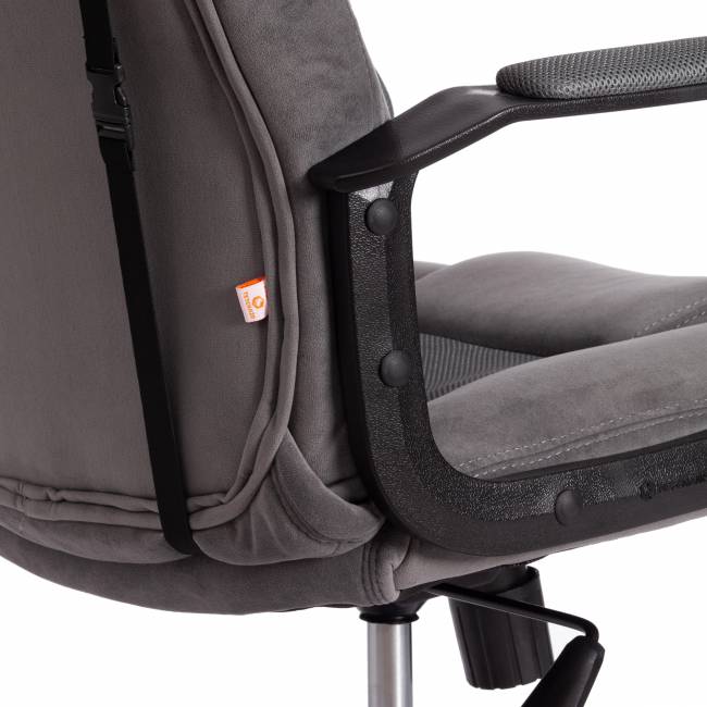 Кресло DRIVER (22) флок/ткань, серый/серый, 29/TW-12 Кресло DRIVER (22) флок/ткань, серый/серый, 29/TW-12