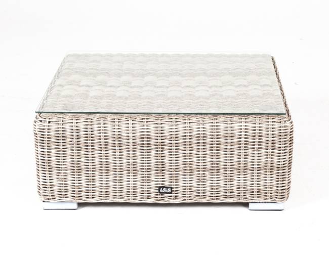 "Лунго" журнальный столик плетеный, цвет бежевый