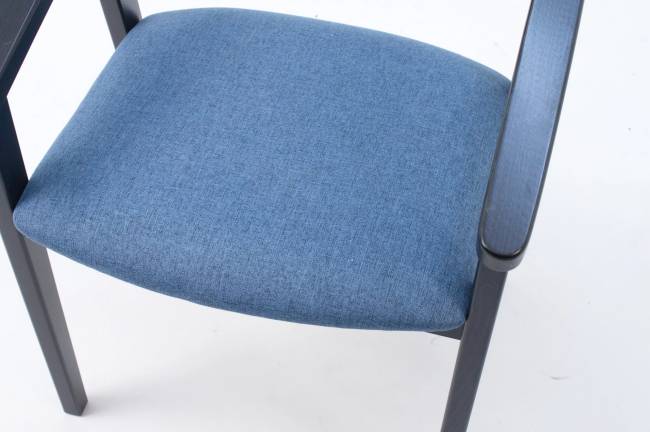 Стул-кресло Челси ПМ чёрный/синий