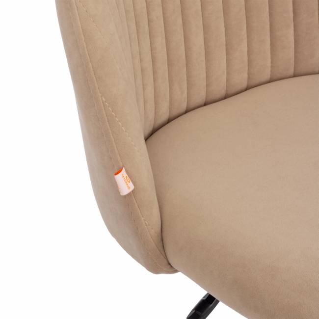 Кресло MELODY PLT флок , бежевый, 7 бежевый флок