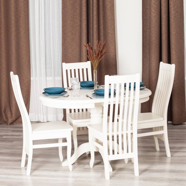 Стул Dolce/Дольче жёсткое сидение бук, МДФ, 40х46х100см, айвори вайт белый бук, мдф