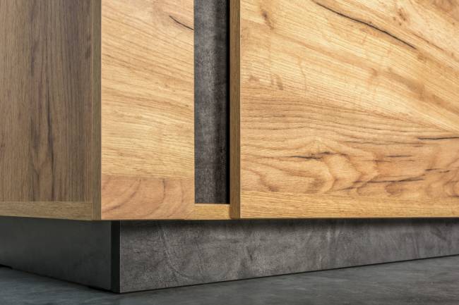 Шкаф комбинированный Арчи 10.05, цвет дуб крафт золотой/камень тёмный, универсальный Шкаф комбинированный Арчи 10.05, цвет дуб крафт золотой/камень тёмный, универсальный