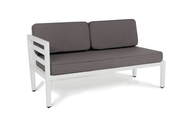 "Глория" модуль диванный правый, каркас из алюминия