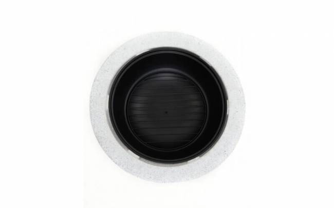 Hugett Fire Pit 1980 Серый камень/Чёрный