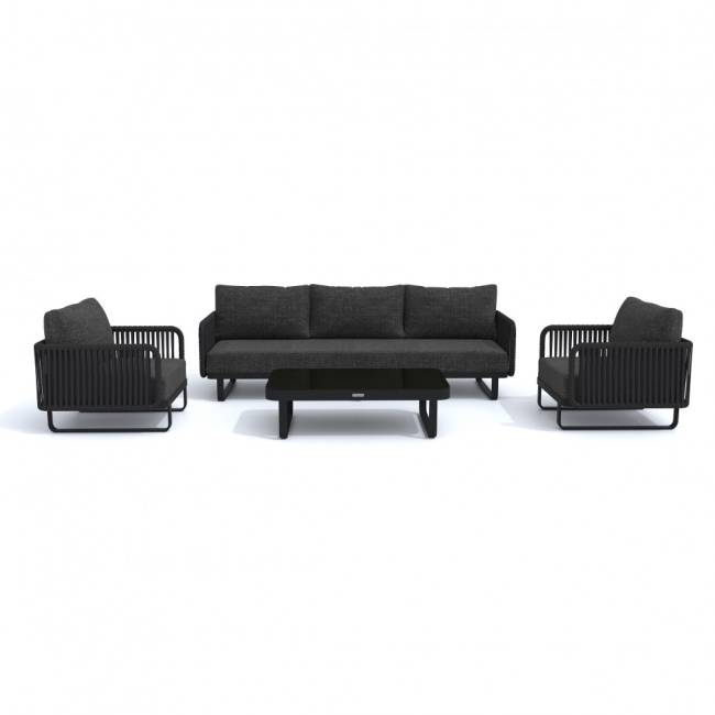 Лаунж зона BELLISA с трехместным диваном - маренго