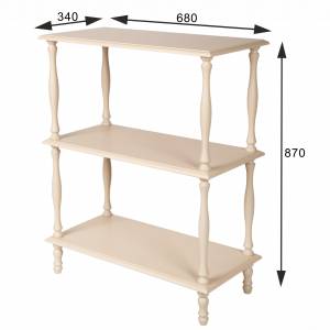 Этажерка П 9 слоновая кость