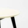 Стол Arki К 90 чёрный/слоновая кость