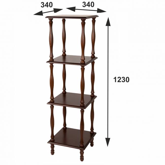 Этажерка П 8 средне-коричневый Этажерка П 8 средне-коричневый