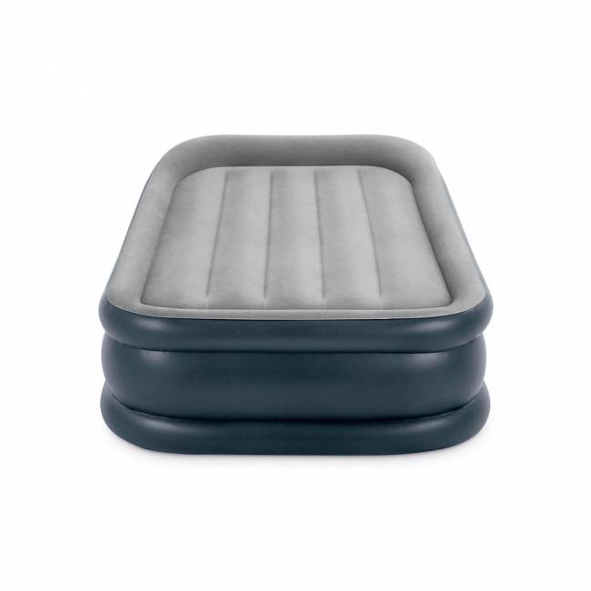 64132, Intex, Надувная кровать 99х191х42см "Deluxe" с подголовником, встр.нас. 220В, до 136кг