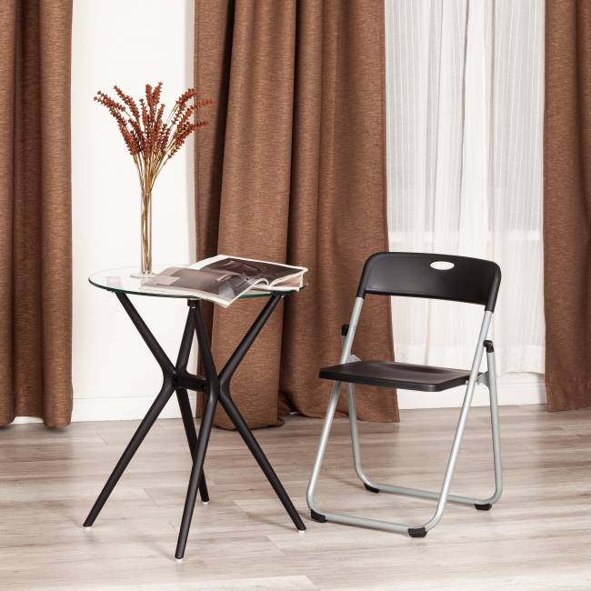 Стул складной FOLDER (mod. 3017H) / 1 шт. в упаковке каркас: металл, сиденье/спинка: пластик, 49 x 46.5 x 73.5 см, black (черный) / grey (серый) черный, серый каркас: металл, сиденье/спинка: пластик Стул складной FOLDER (mod. 3017H) / 1 шт. в упаковке каркас: металл, сиденье/спинка: пластик, 49 x 46.5 x 73.5 см, black (черный) / grey (серый) черный, серый каркас: металл, сиденье/спинка: пластик