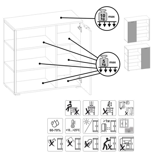 Комод Гранд 16.222 цвет дуб крафт табачный