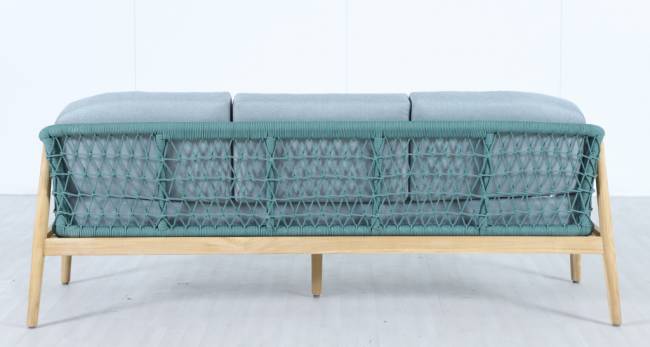 Диван деревянный трехместный Cambria натуральный, мальмо 1991х715х722 мм