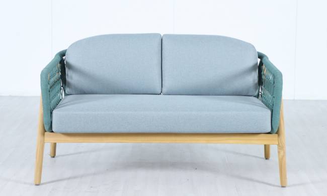 Диван деревянный двухместный Cambria натуральный, мальмо 1391х715х722 мм