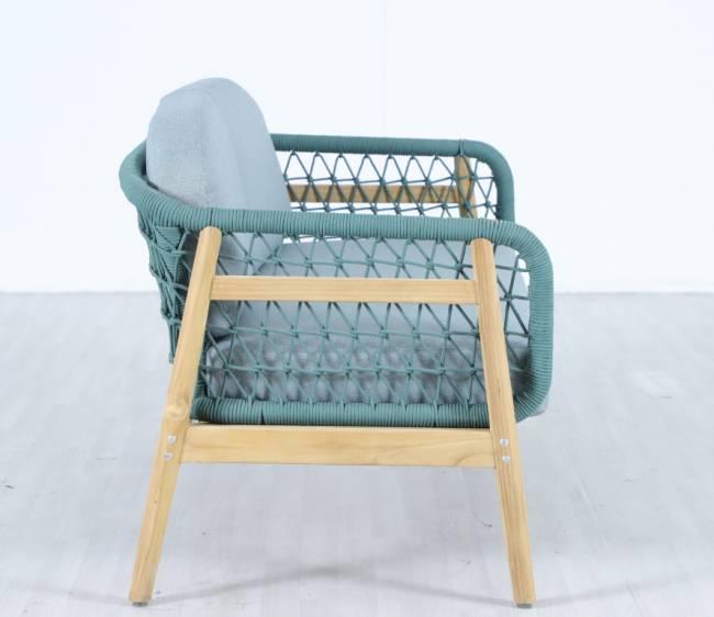 Диван деревянный двухместный Cambria натуральный, мальмо 1391х715х722 мм