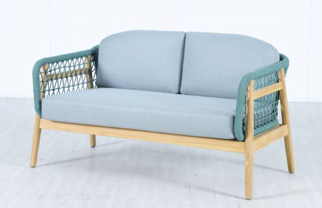 Диван деревянный двухместный Cambria натуральный, мальмо 1391х715х722 мм