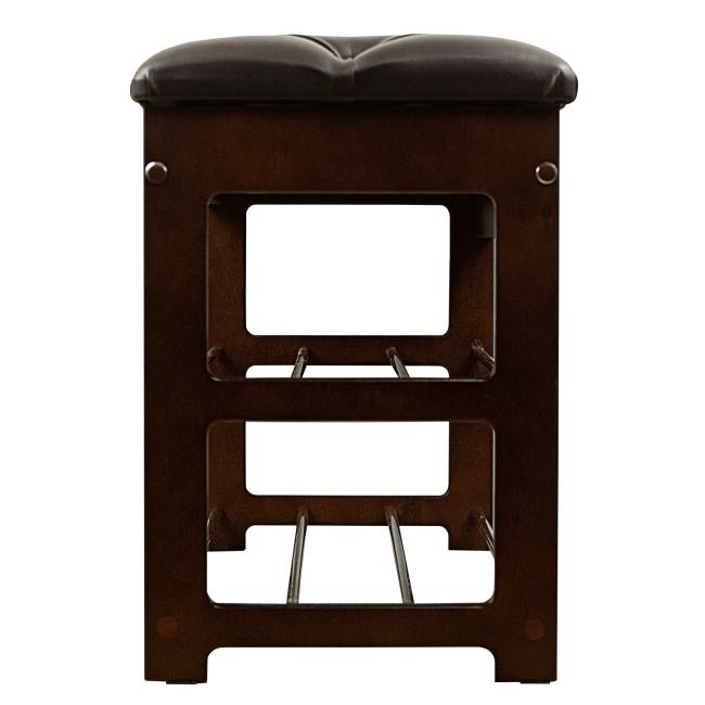 Банкетка Грейс орех, к/з Ева 1, каретная стяжка Л