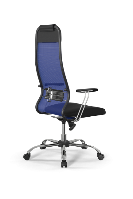 Кресло Sit 10 B1-111T - X2+UMF(X1) /Ub00/Wh00/T1bp-c(M09.B21.G20.W01), синий-черный