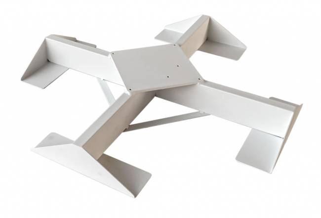 Зонт профессиональный четырехкупольный 6х6 м Alu Poker Starwhite белый, слоновая кость 6000х6000 мм