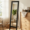 Зеркало напольное BeautyStyle 1 черный 130 см х 35 см