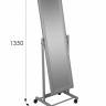 Зеркало напольное BeautyStyle 27 серый 135 см х 42,5 см Зеркало напольное BeautyStyle 27 серый 135 см х 42,5 см
