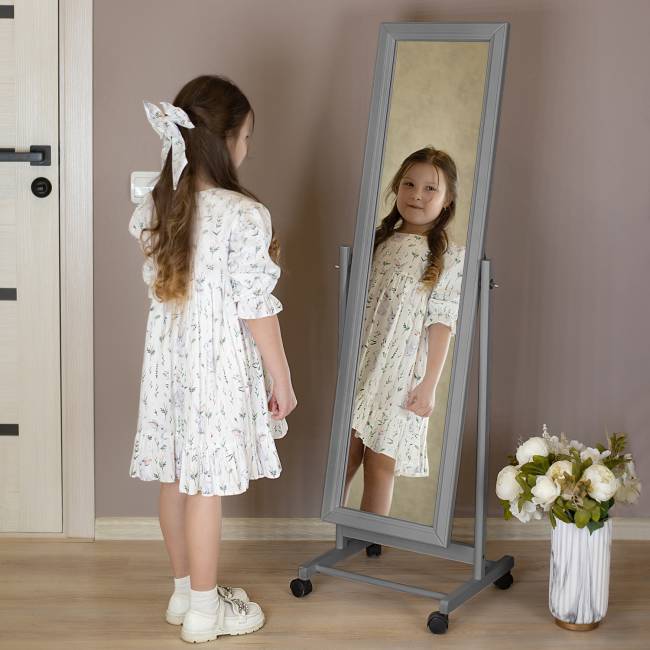 Зеркало напольное BeautyStyle 27 серый 135 см х 42,5 см Зеркало напольное BeautyStyle 27 серый 135 см х 42,5 см