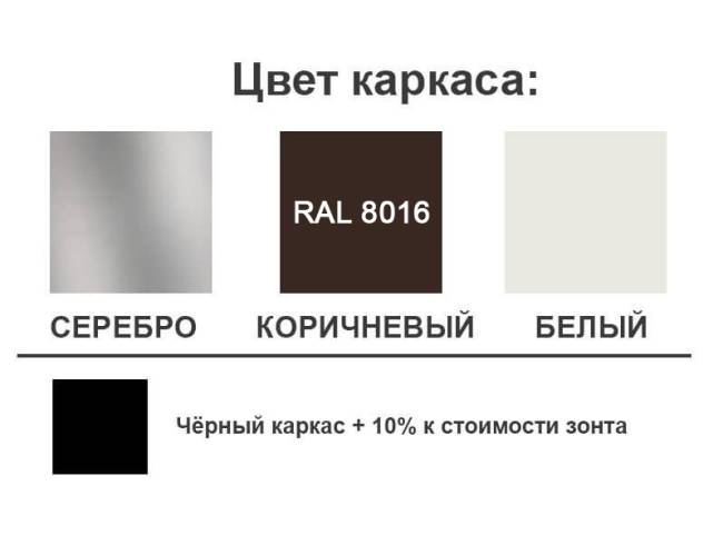 Зонт профессиональный 3х3 м Avocado бежевый 3000х3000 мм Зонт профессиональный 3х3 м Avocado бежевый 3000х3000 мм