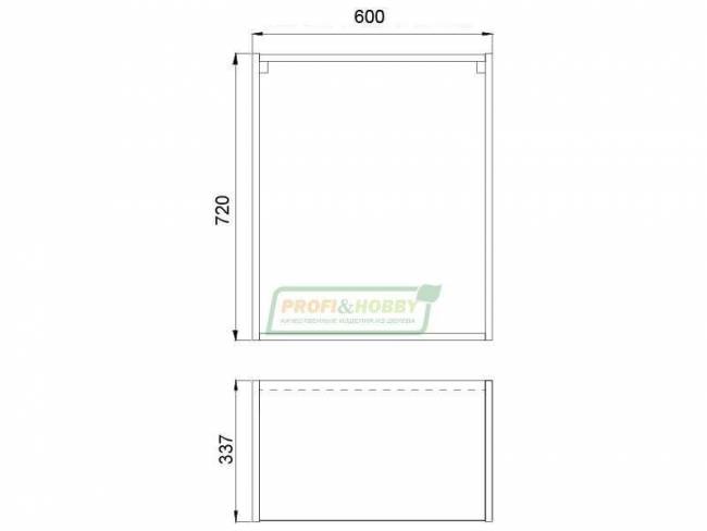 Шкаф (корпус) 600х340х720