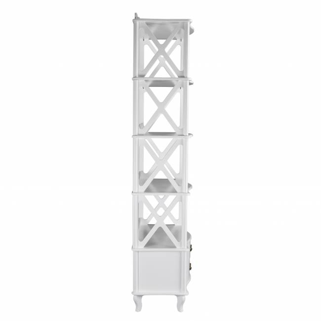 Этажерка Джульетта-4 широкая, молочный дуб Л