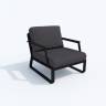 Лаунж зона ESTIVO антрацит - каркас карбон