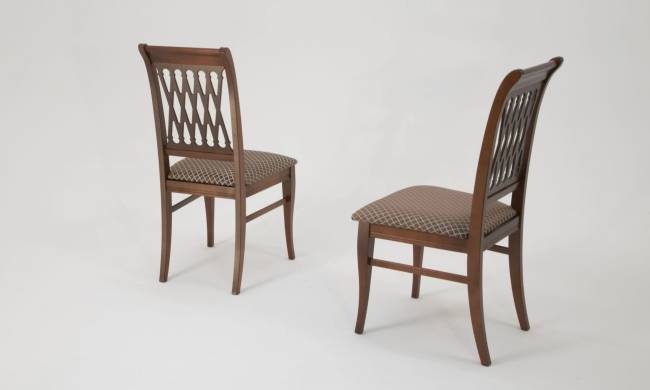 Обеденная группа Вивальди 120 со стульями Рич/ ромб коричневый, Орех Обеденная группа Вивальди 120 со стульями Рич/ ромб коричневый, Орех