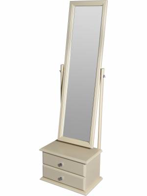 Зеркало с тумбой Селена слоновая кость 151 см х 46 см